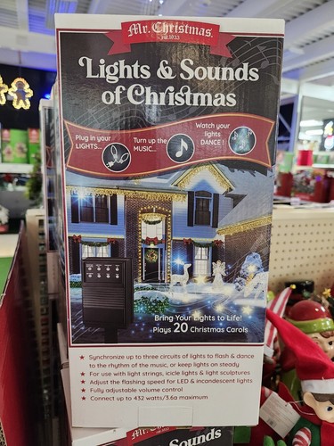 Christmas lights and sounds - and,